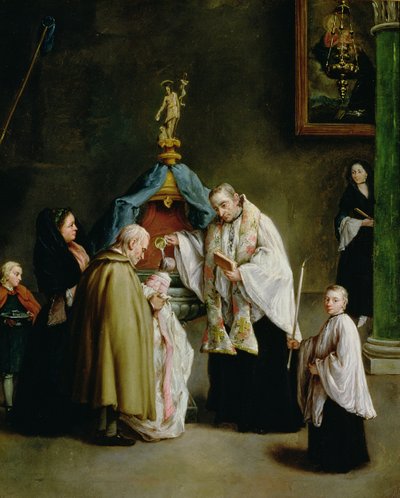 Le baptême - Pietro Longhi